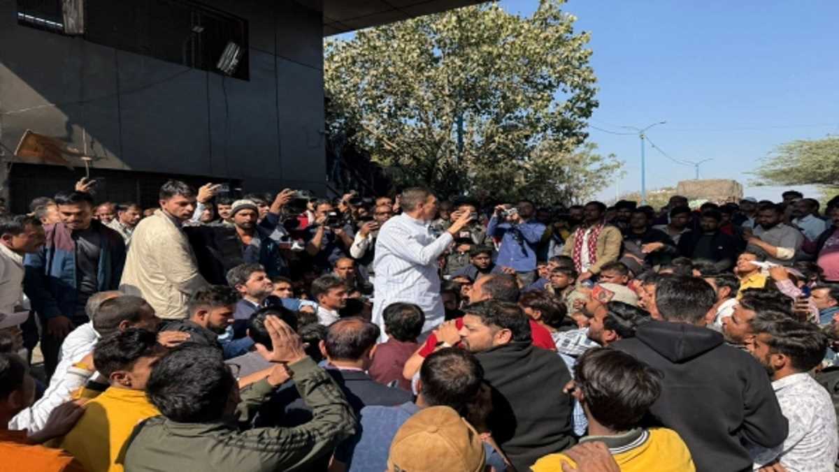 इंदौर में चीनी लहसुन के खिलाफ किसानों ने किया प्रदर्शन